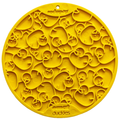 SodaPup Duckies Design eMat Enrichment Lick Mat With Suction Cups Yellow Duckies E-Mat
